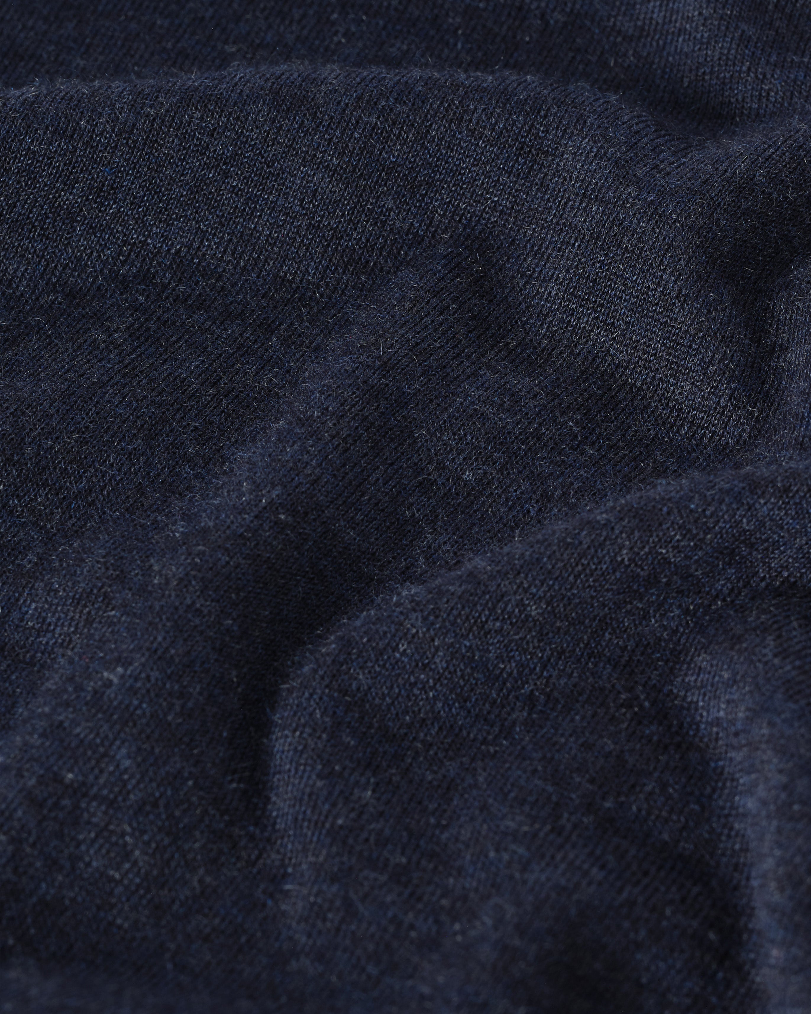 Fin Navy Cashmere Roll Neck Jumper