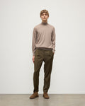 Fin Light Brown Cashmere Roll Neck Jumper