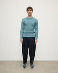 Aran Cable Green Cashmere Jumper
