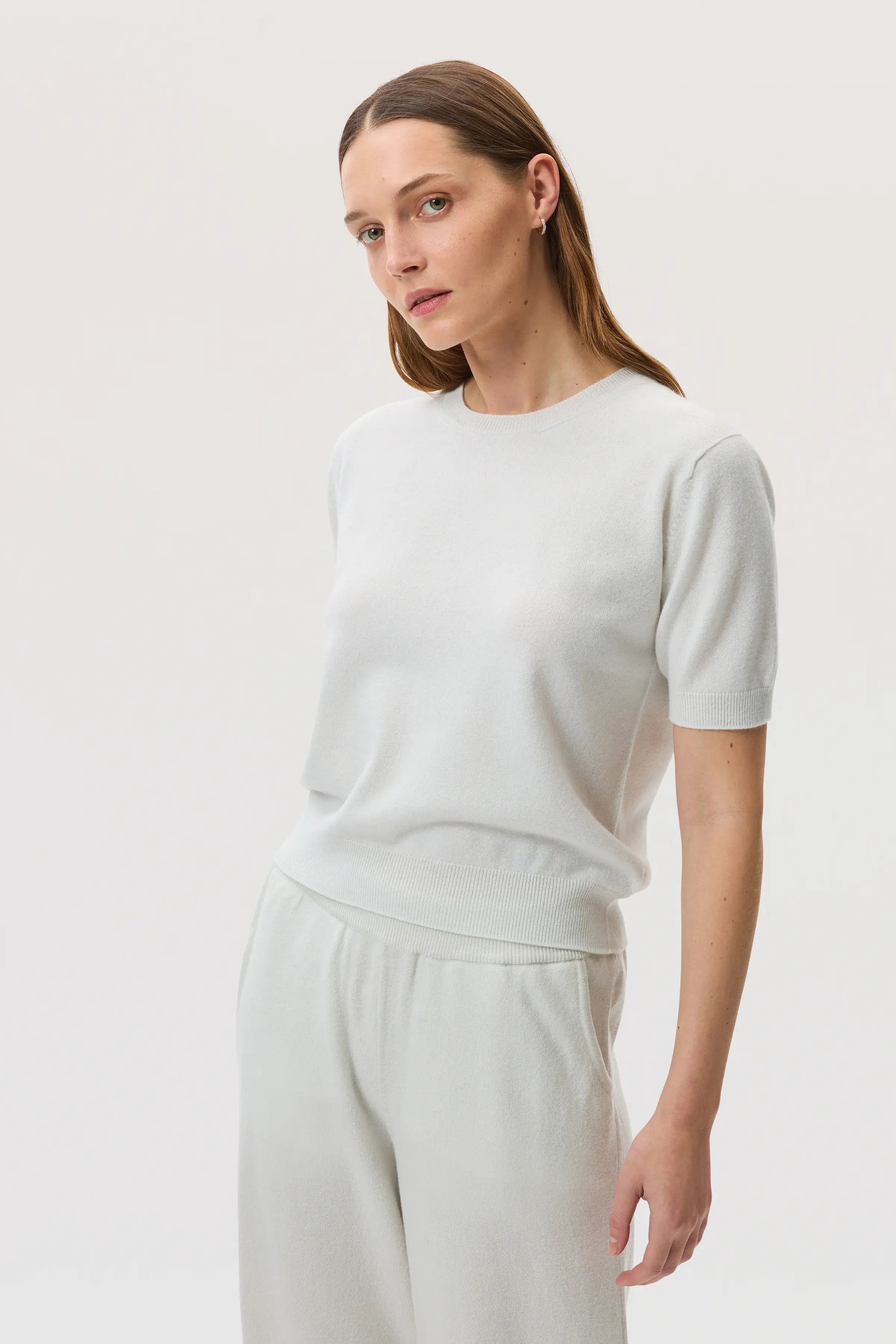 Classic Cashmere White T-Shirt
