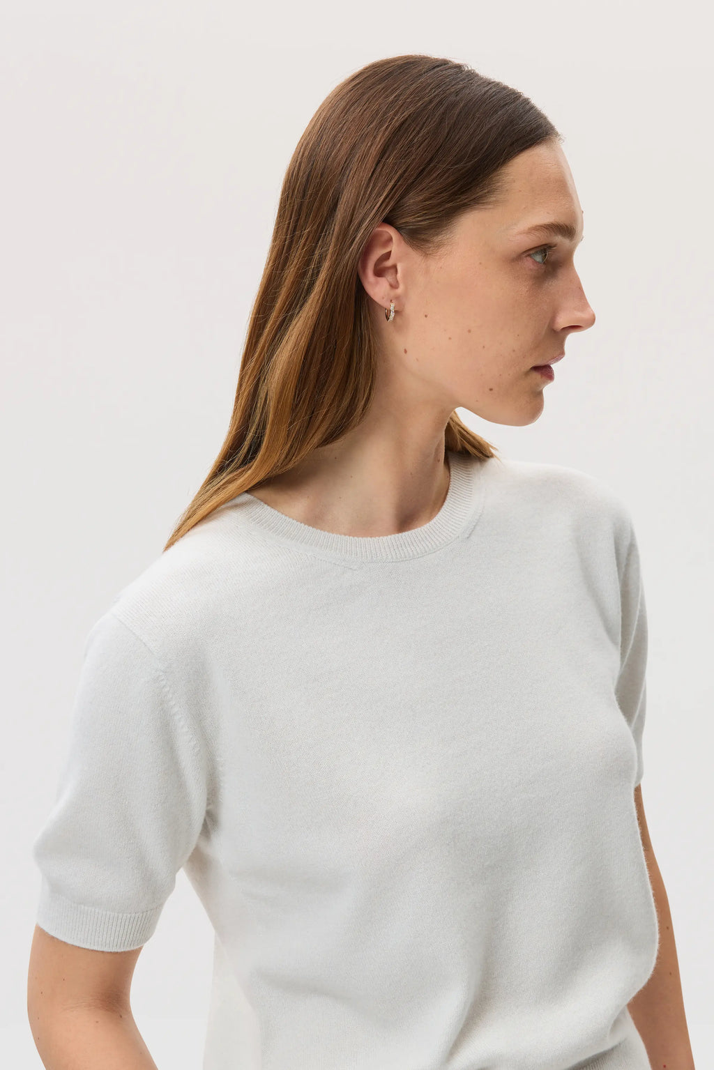 Classic Cashmere White T-Shirt