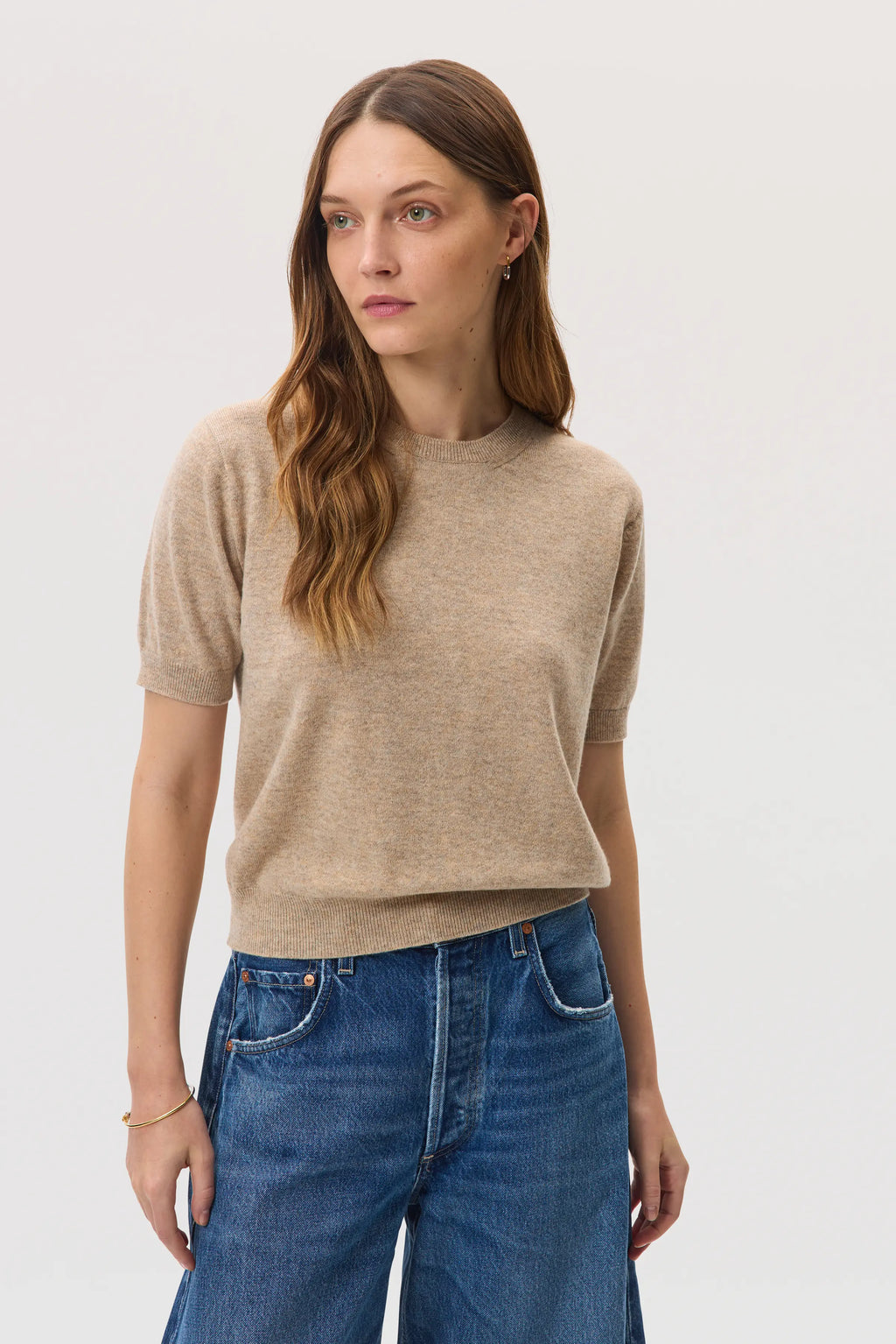 Classic Cashmere Natural T-Shirt