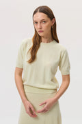 Classic Light Yellow Cashmere T-Shirt