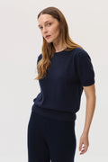 Classic Cashmere Navy T-Shirt