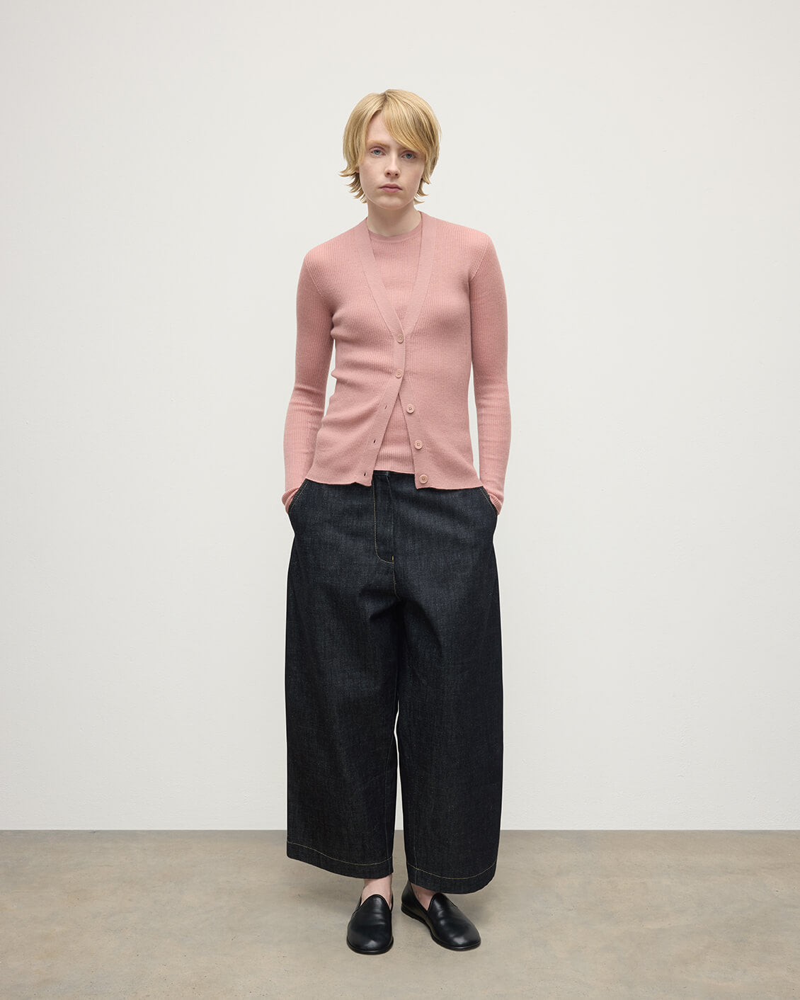 Superfine Cashmere Pink Cardigan