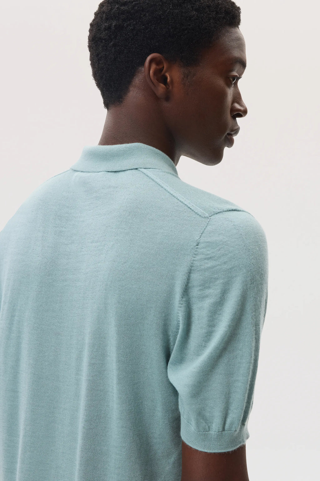 Superfine Cashmere Light Green Polo Shirt