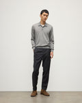 Fin Grey Superfine Cashmere Polo Shirt