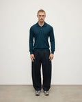 Bottle Green Superfine Cashmere Polo Shirt
