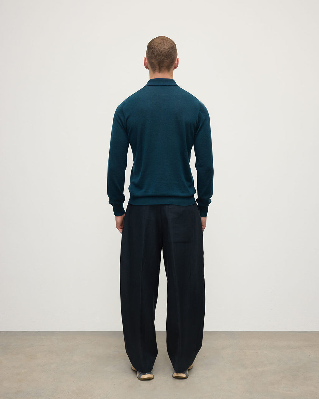 Bottle Green Superfine Cashmere Polo Shirt