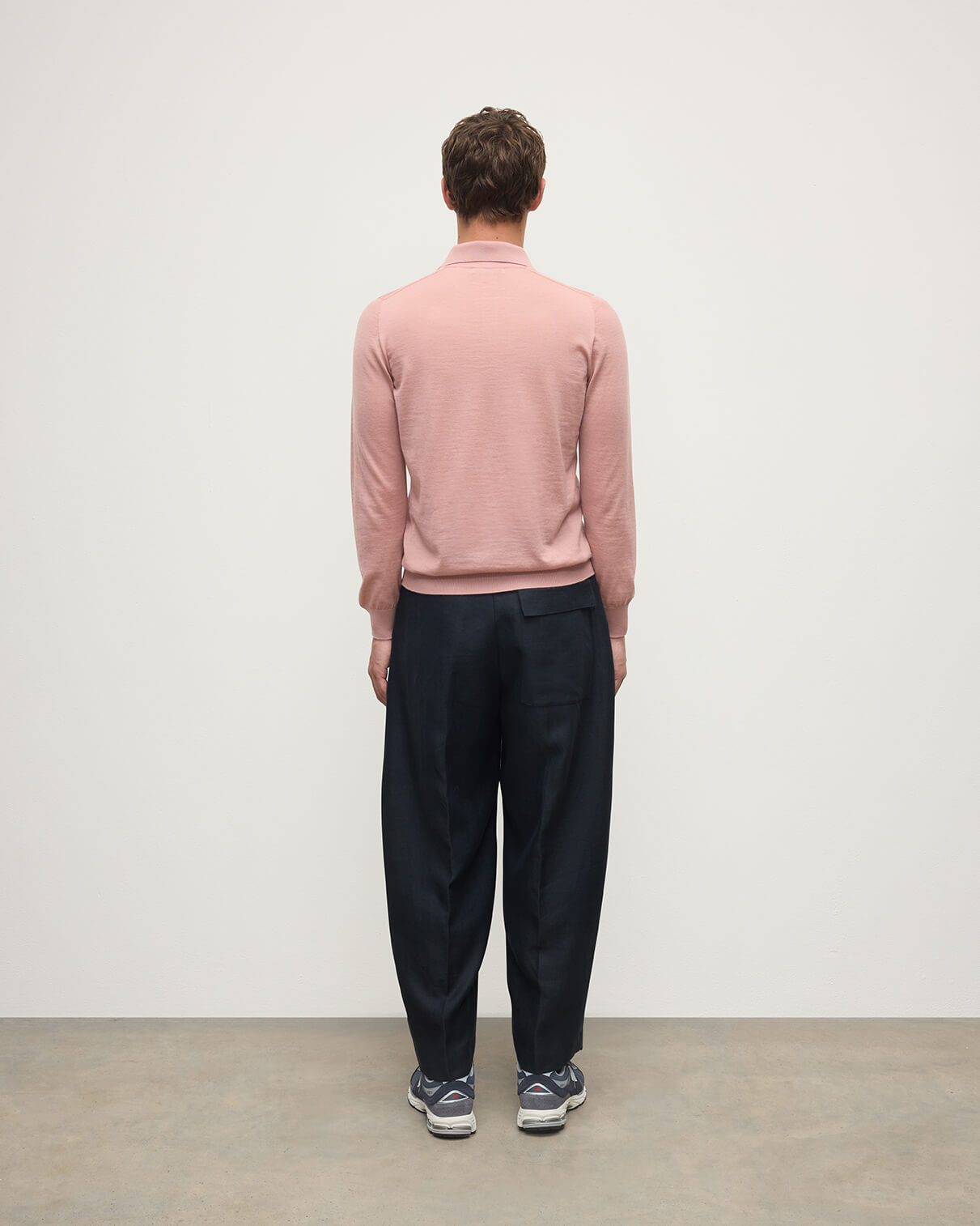 Pink Superfine Cashmere Polo Shirt