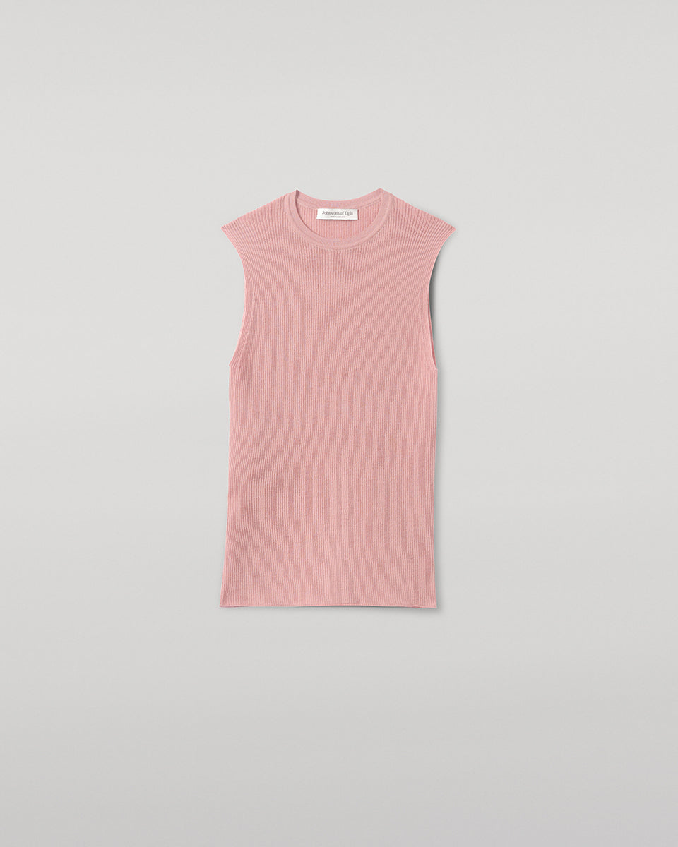 Sleeveless Pink Tank Top