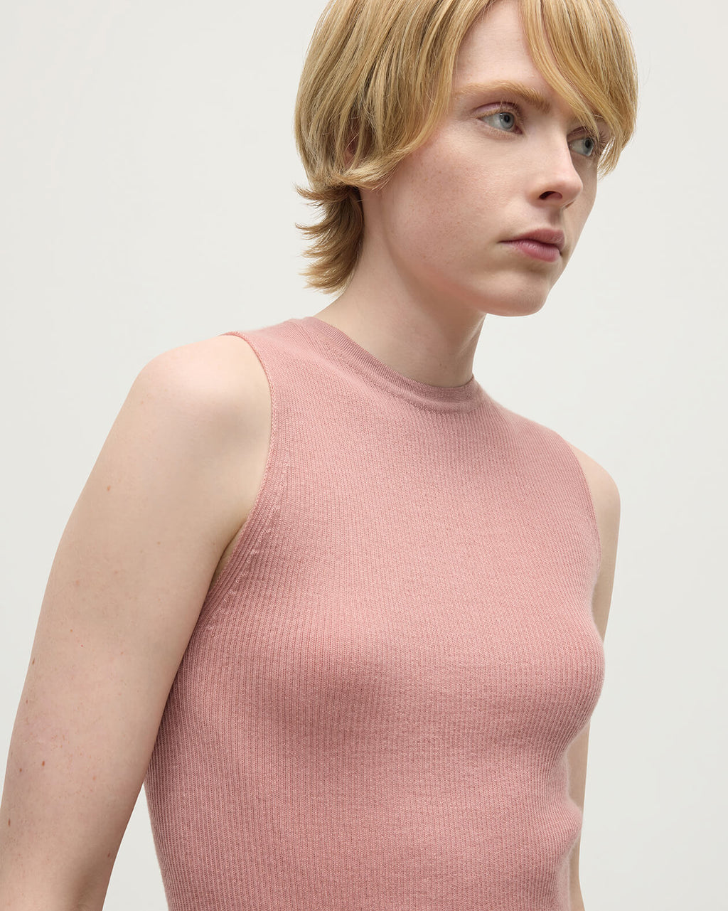 Sleeveless Pink Tank Top