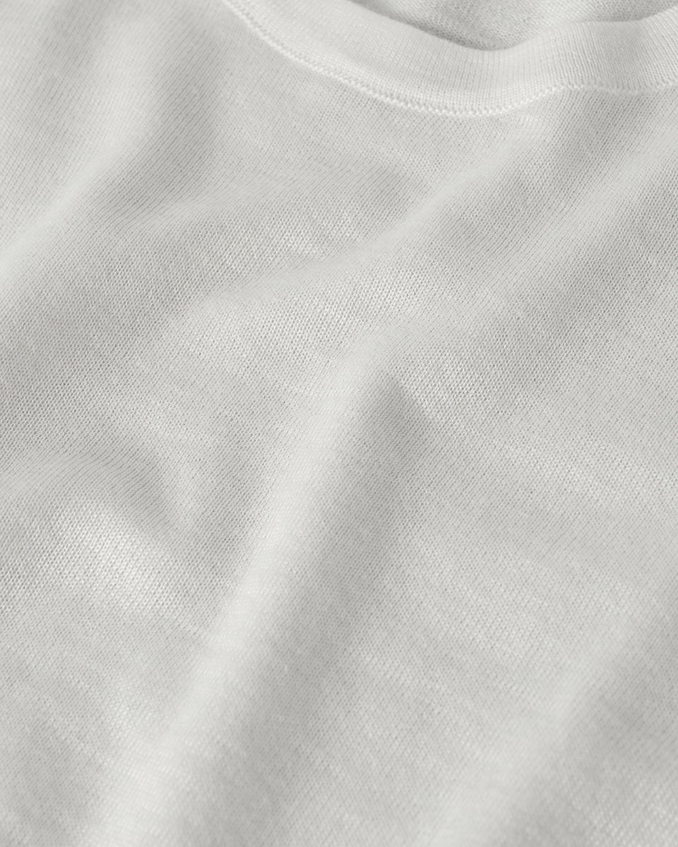 Superfine Cashmere White T-Shirt