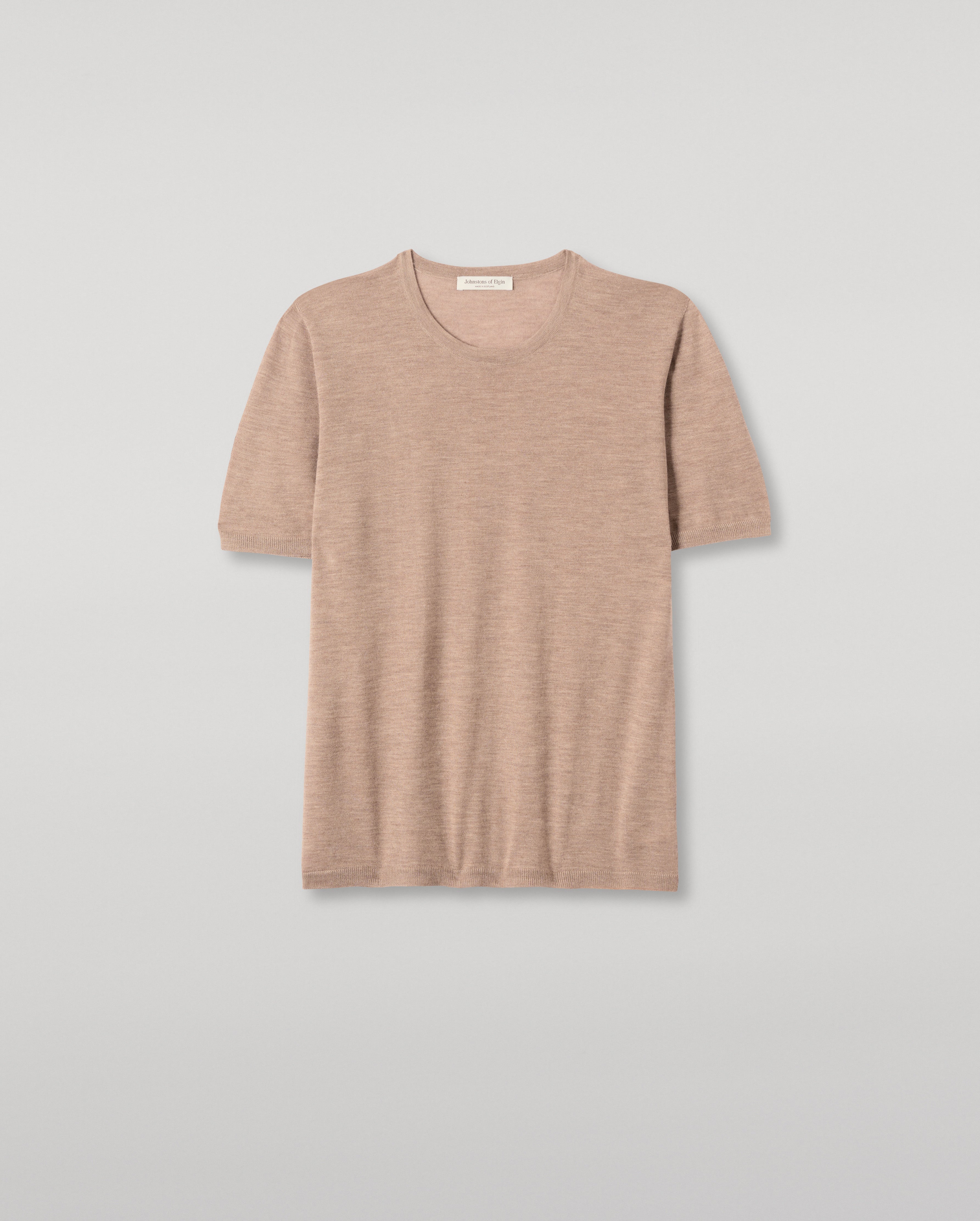 Boyd Light Brown Superfine Cashmere T-Shirt
