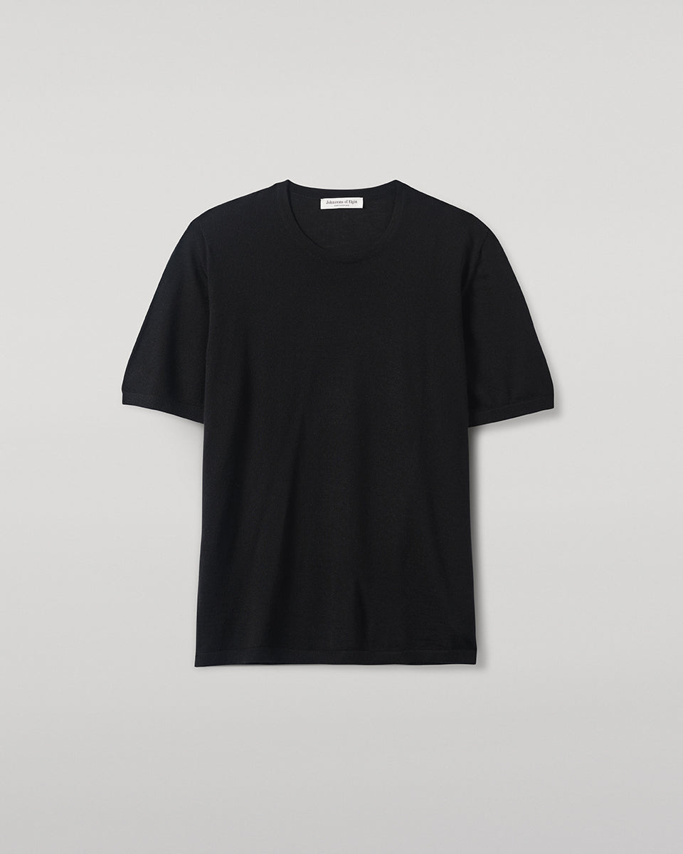 Boyd Black Superfine Cashmere T-Shirt