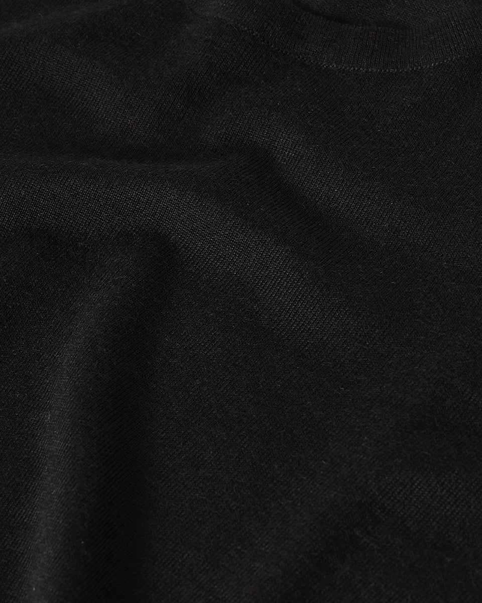 Boyd Black Superfine Cashmere T-Shirt