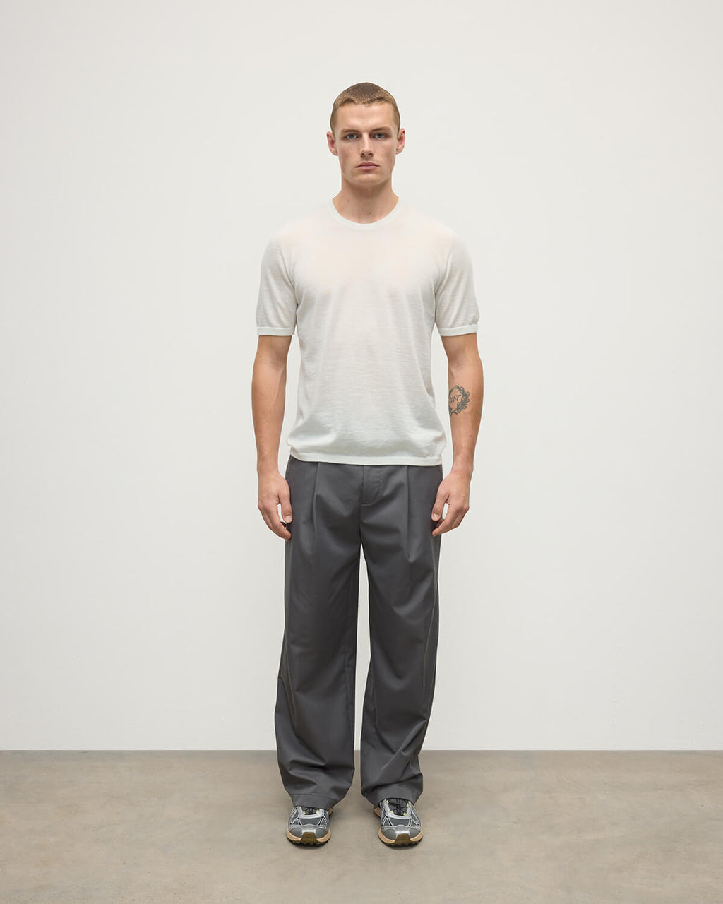 Superfine Cashmere White T-Shirt