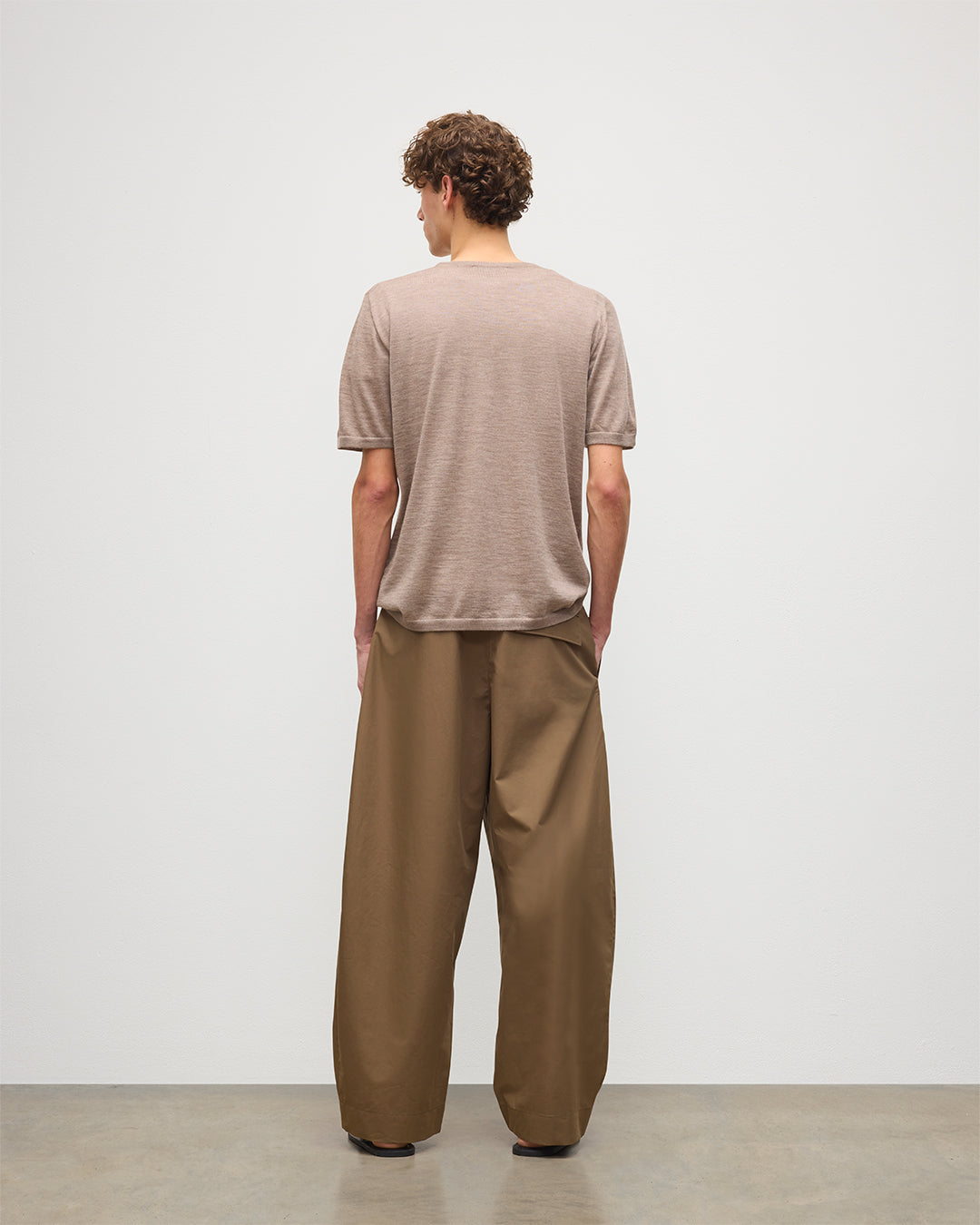 Boyd Light Brown Superfine Cashmere T-Shirt