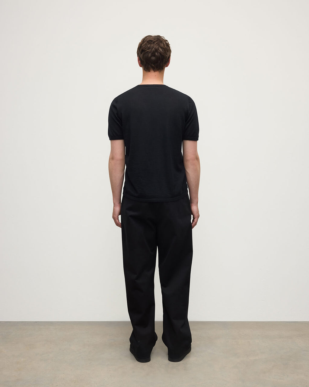 Boyd Black Superfine Cashmere T-Shirt