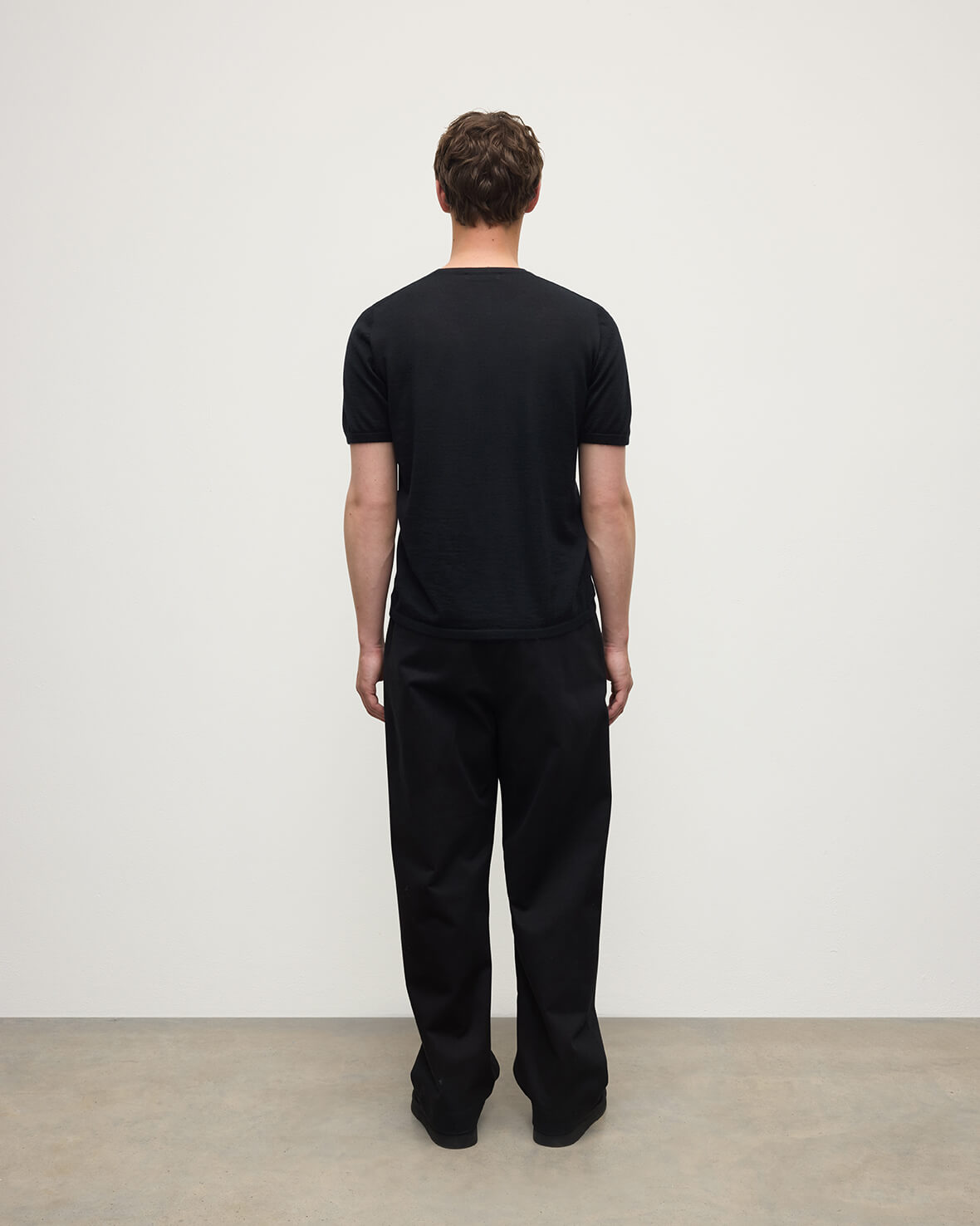 Boyd Black Superfine Cashmere T-Shirt