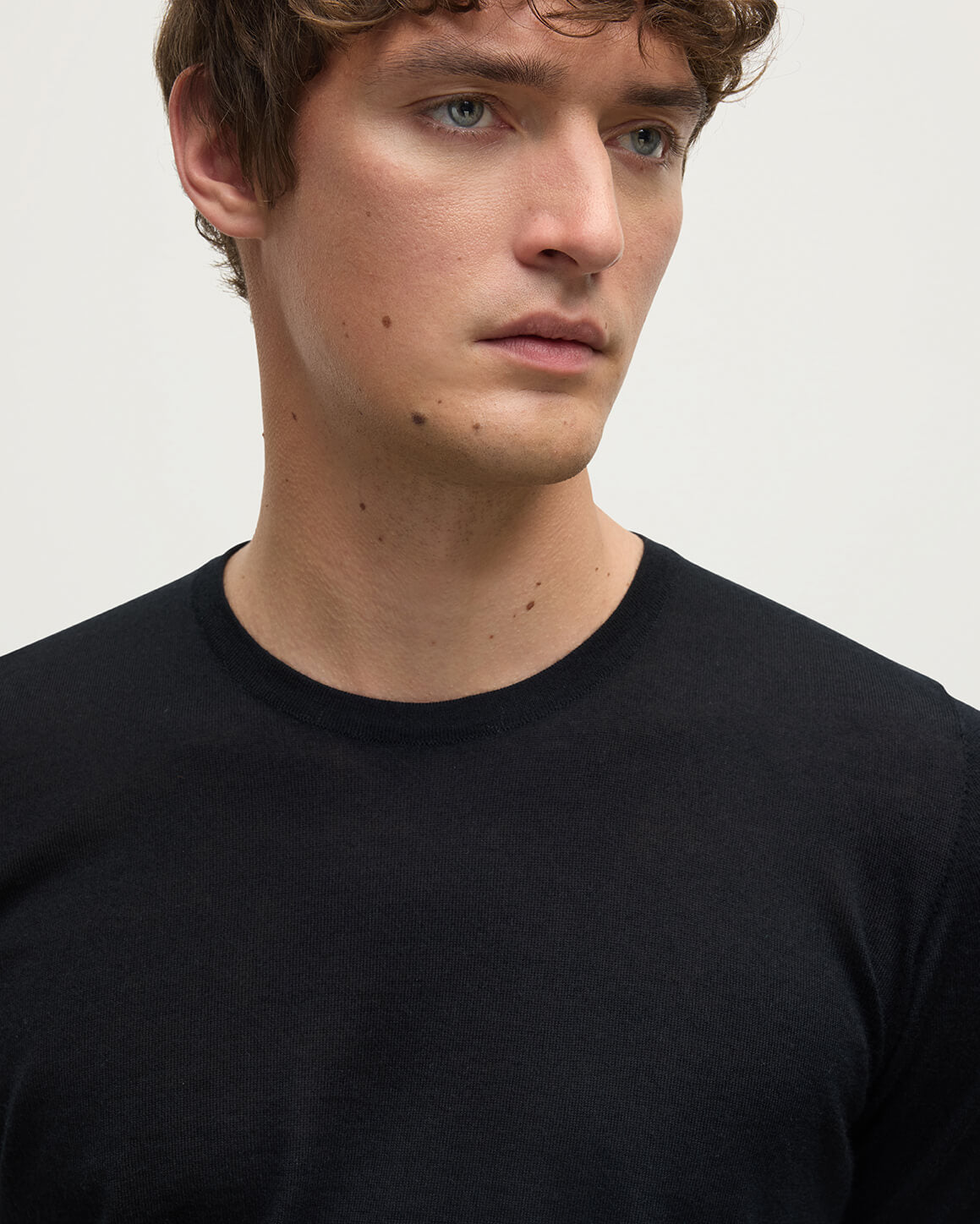 Boyd Black Superfine Cashmere T-Shirt