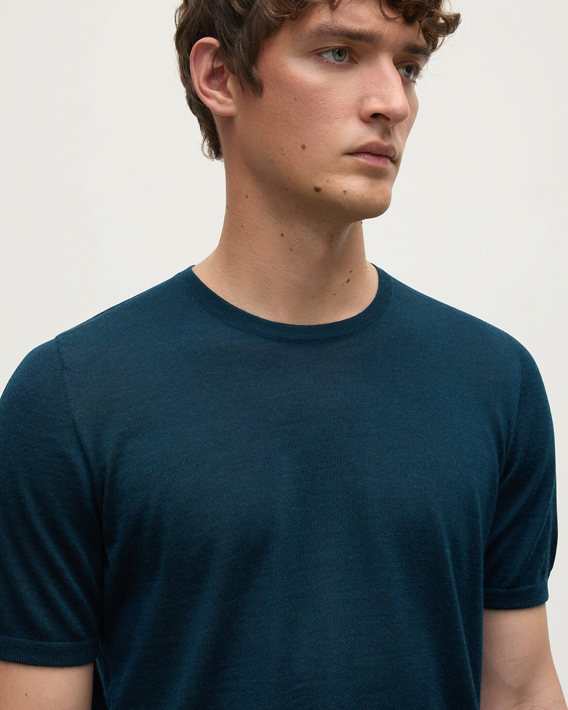 Boyd Bottle Green Superfine Cashmere T-Shirt