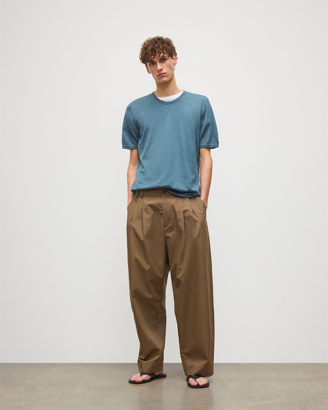 Boyd Blue Superfine Cashmere T-Shirt