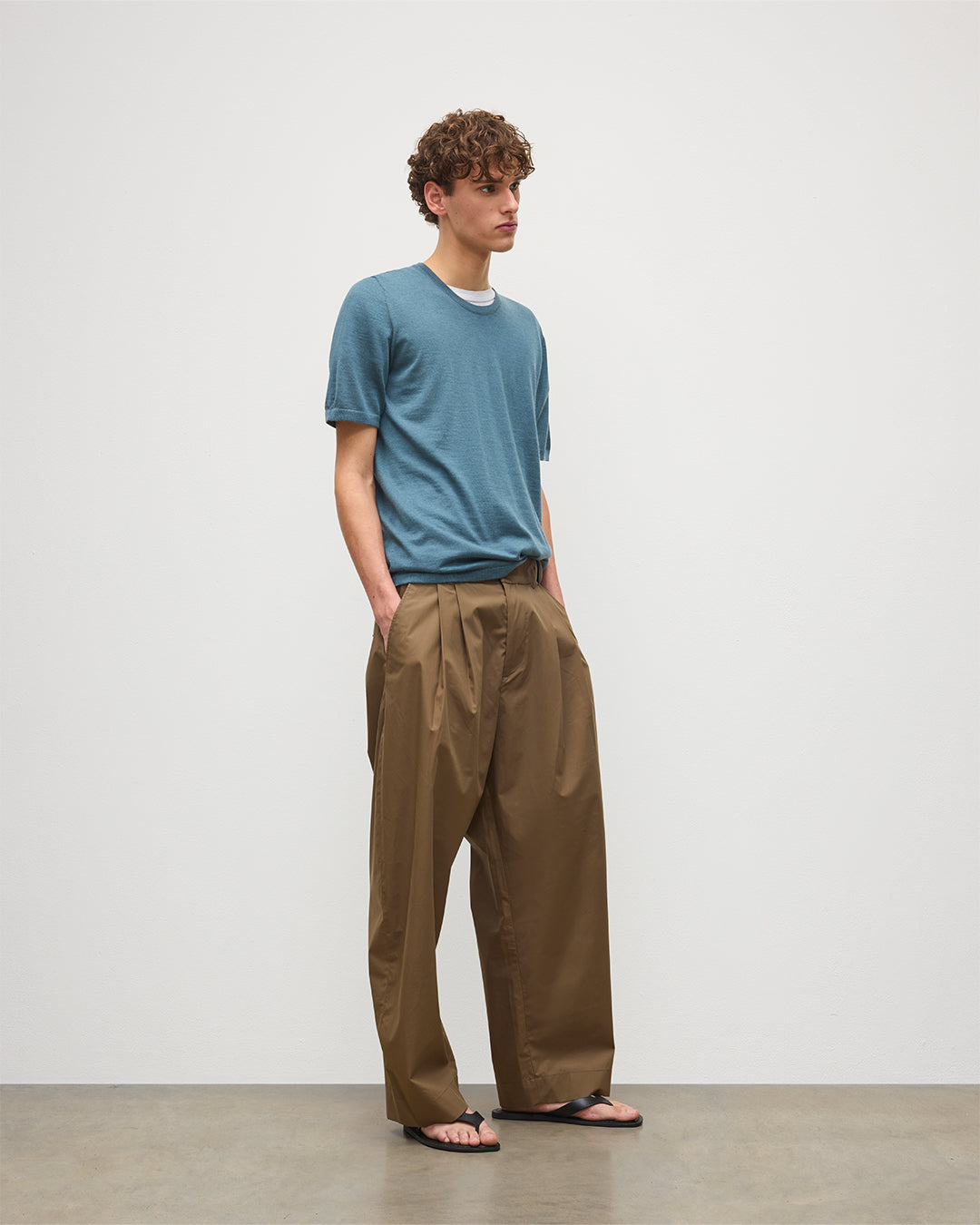 Boyd Blue Superfine Cashmere T-Shirt