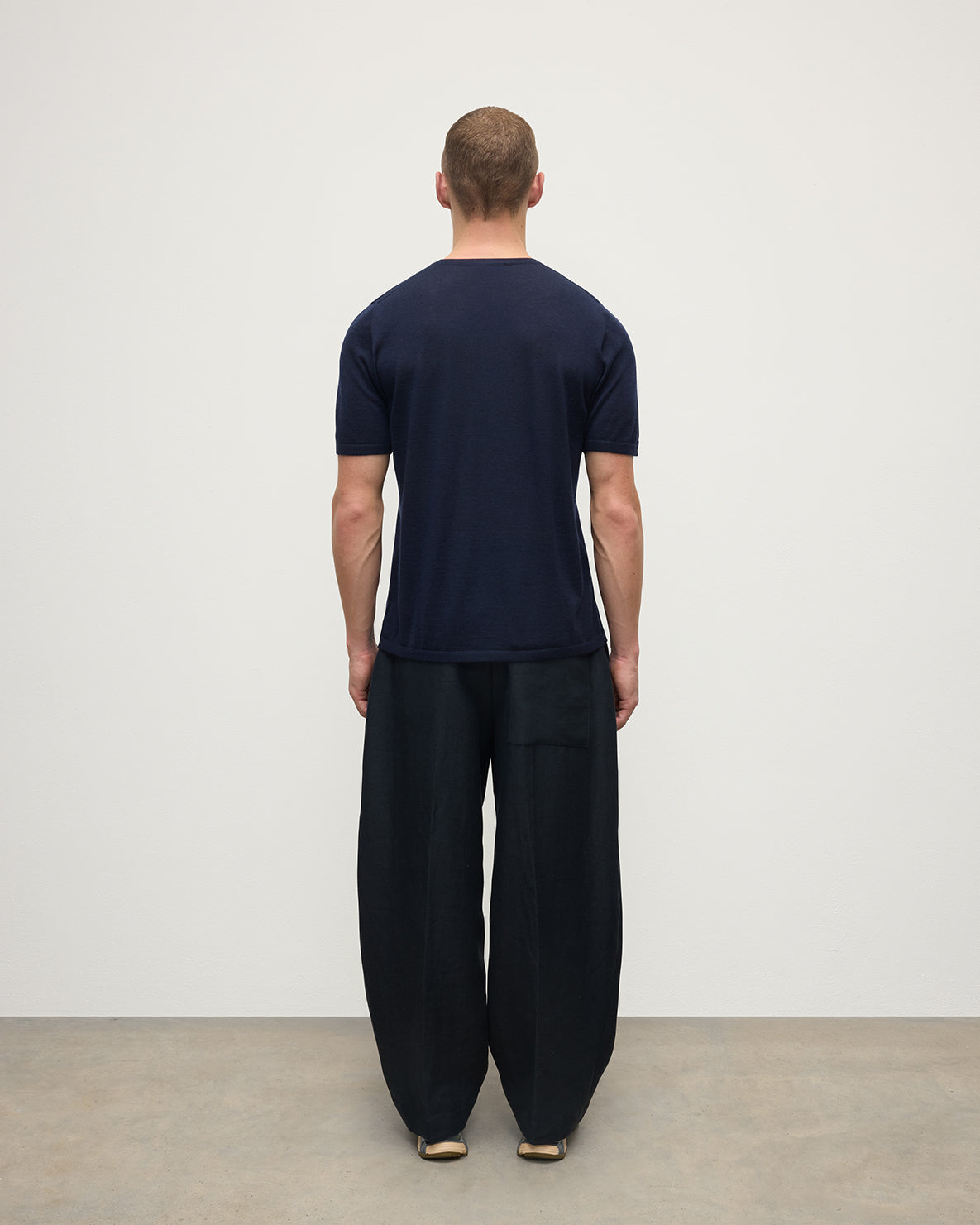 Dark Navy Superfine Cashmere T-Shirt