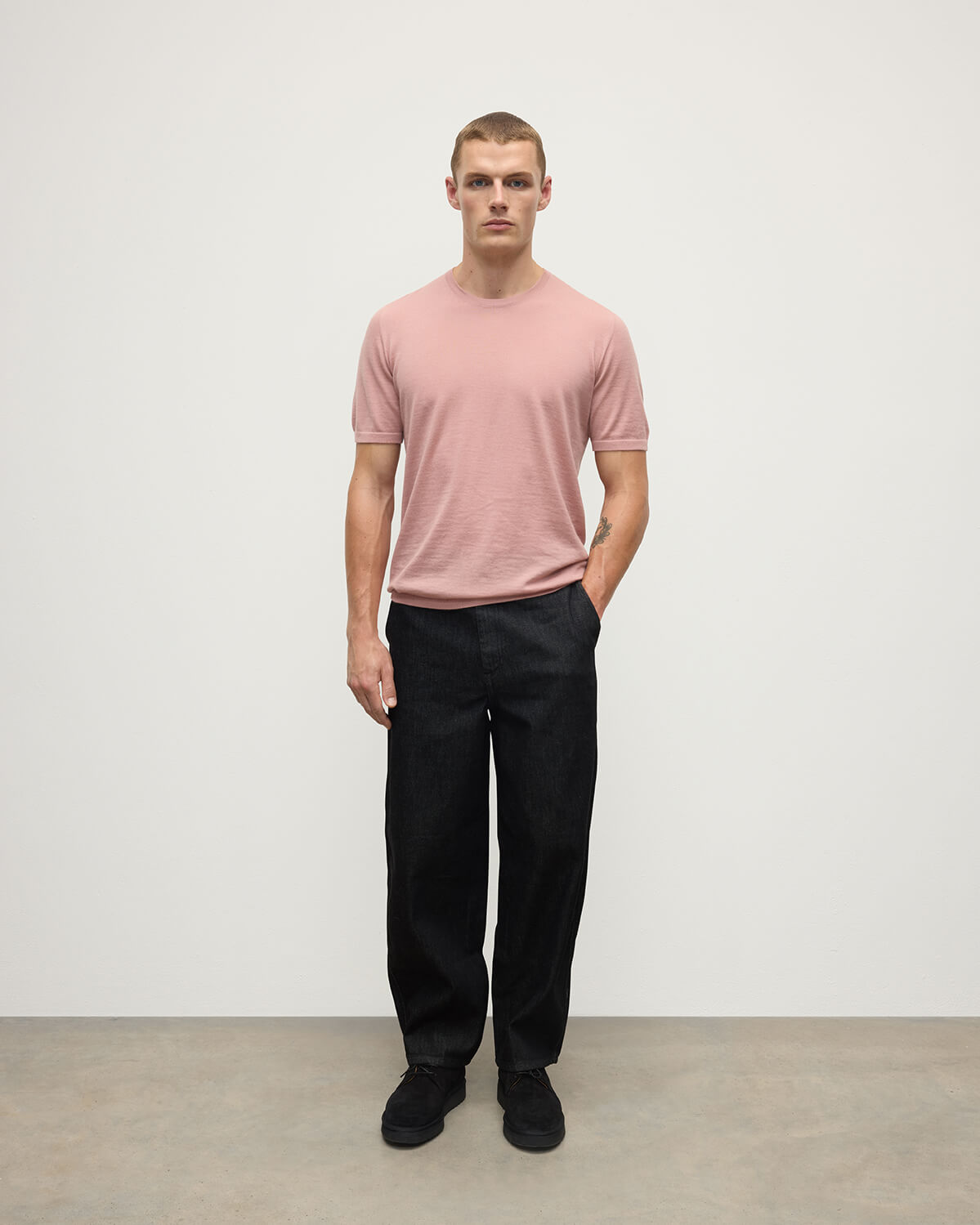 Pink Superfine Cashmere T-Shirt