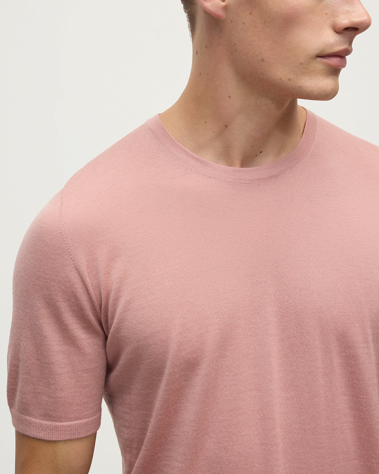 Pink Superfine Cashmere T-Shirt