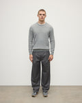 Cable Knit Light Grey Cashmere Jumper