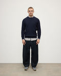 Cable Knit Dark Navy Cashmere Jumper