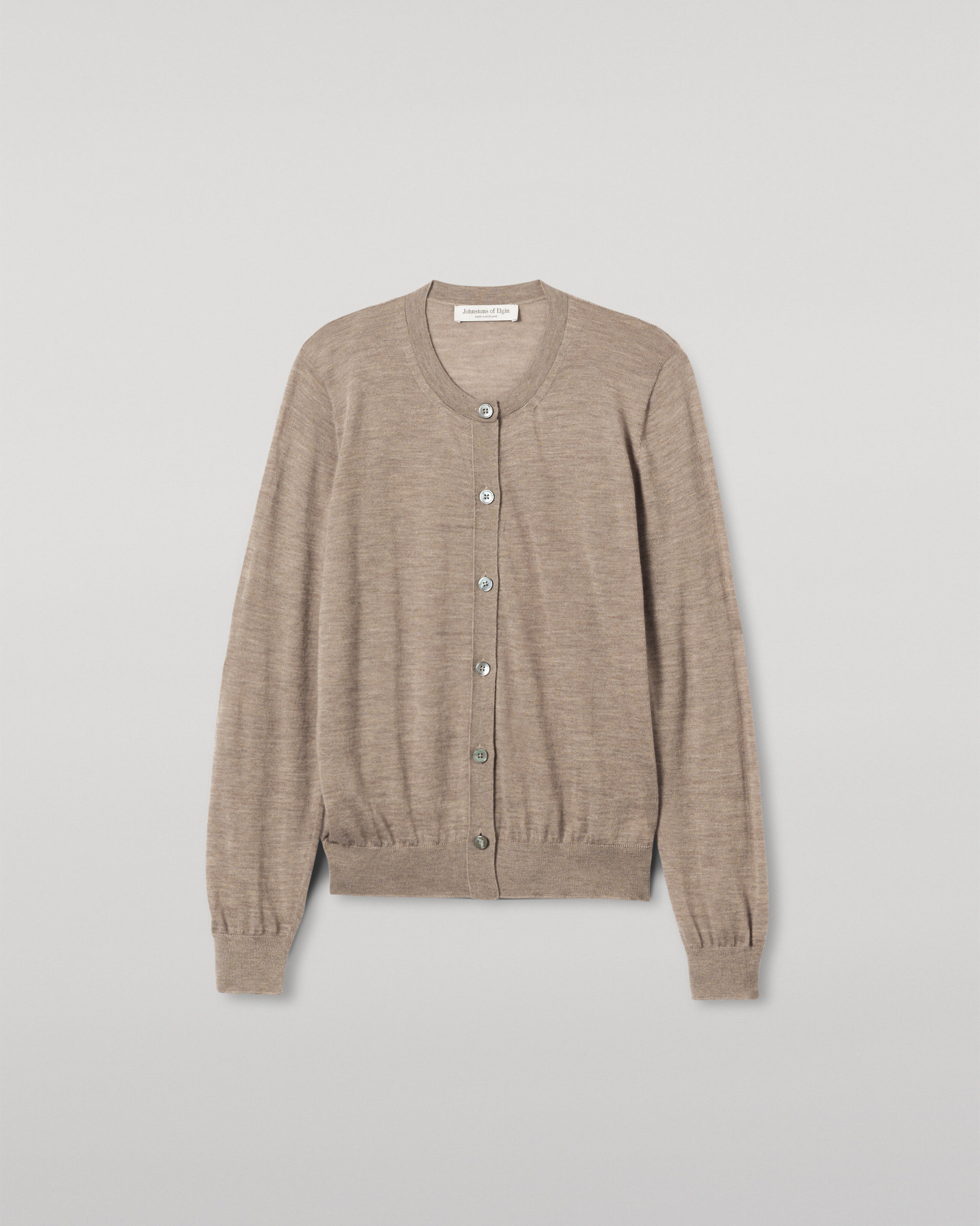 Honor Light Brown Superfine Cashmere Cardigan