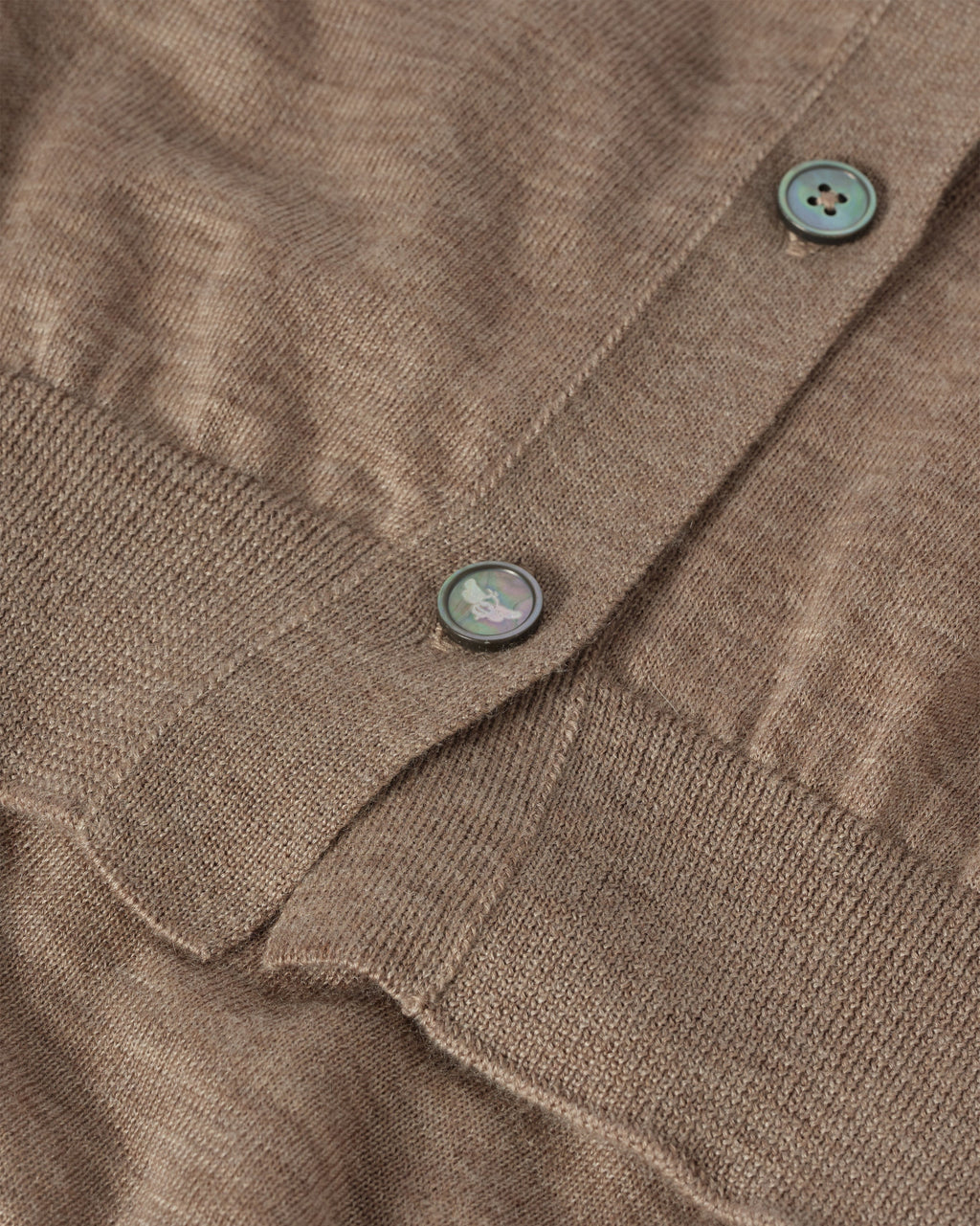 Honor Light Brown Superfine Cashmere Cardigan