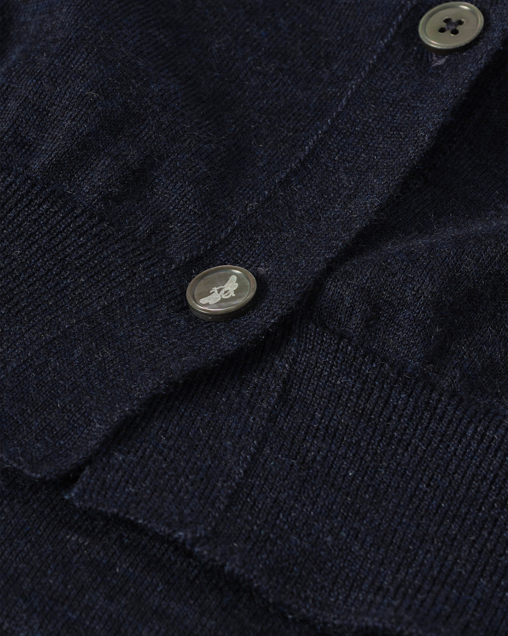 Honor Navy Superfine Cashmere Cardigan