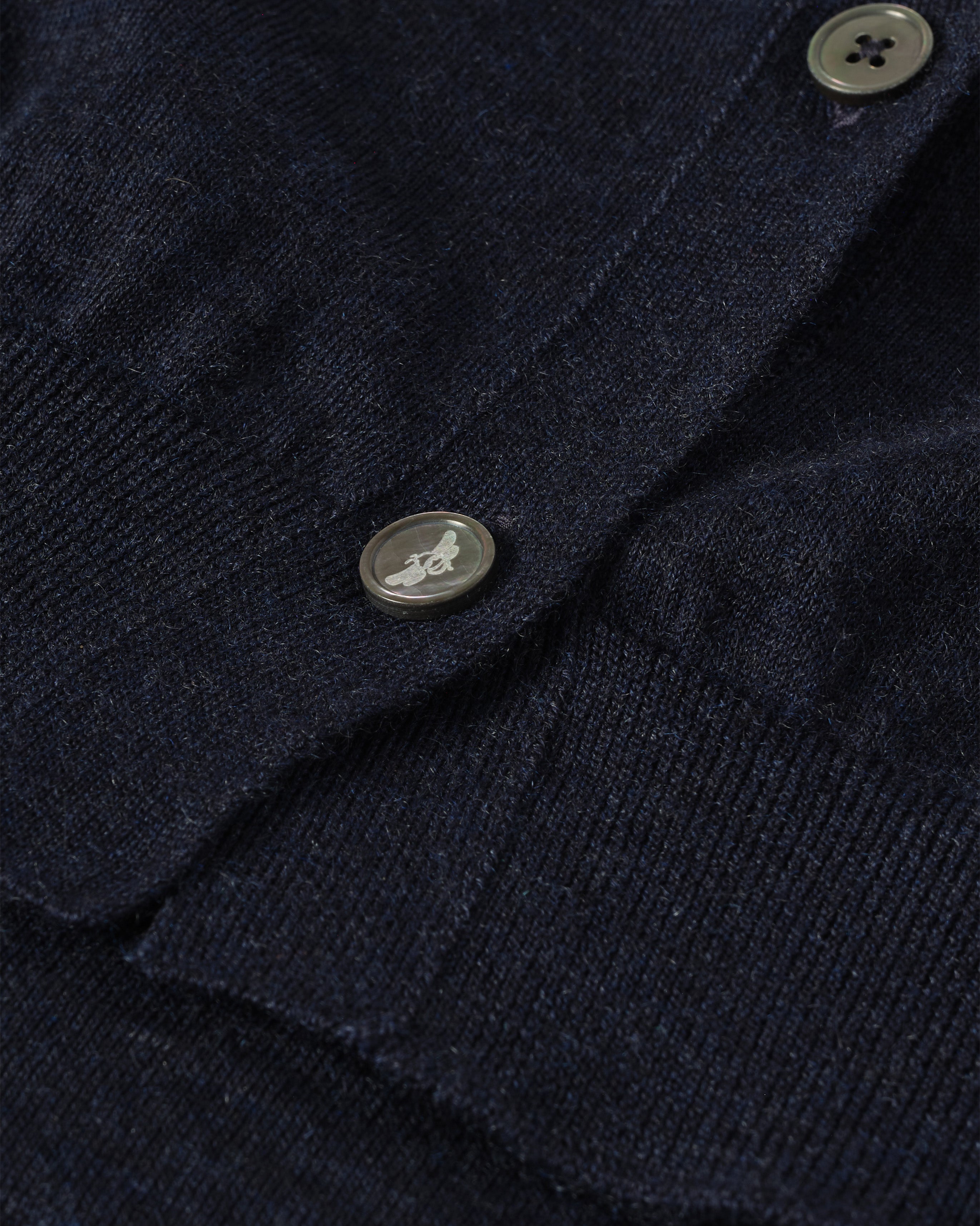 Honor Navy Superfine Cashmere Cardigan