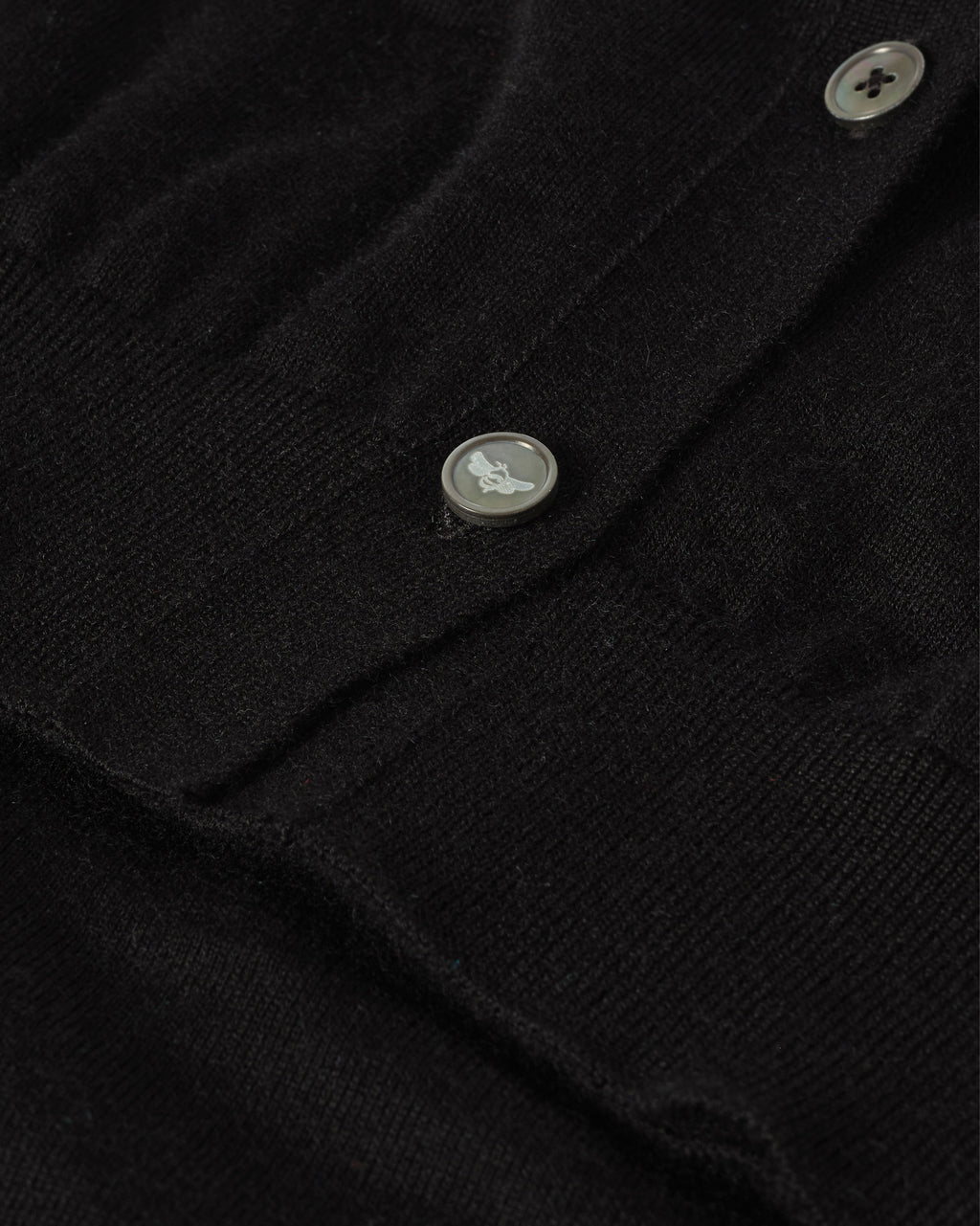 Honor Black Superfine Cashmere Cardigan