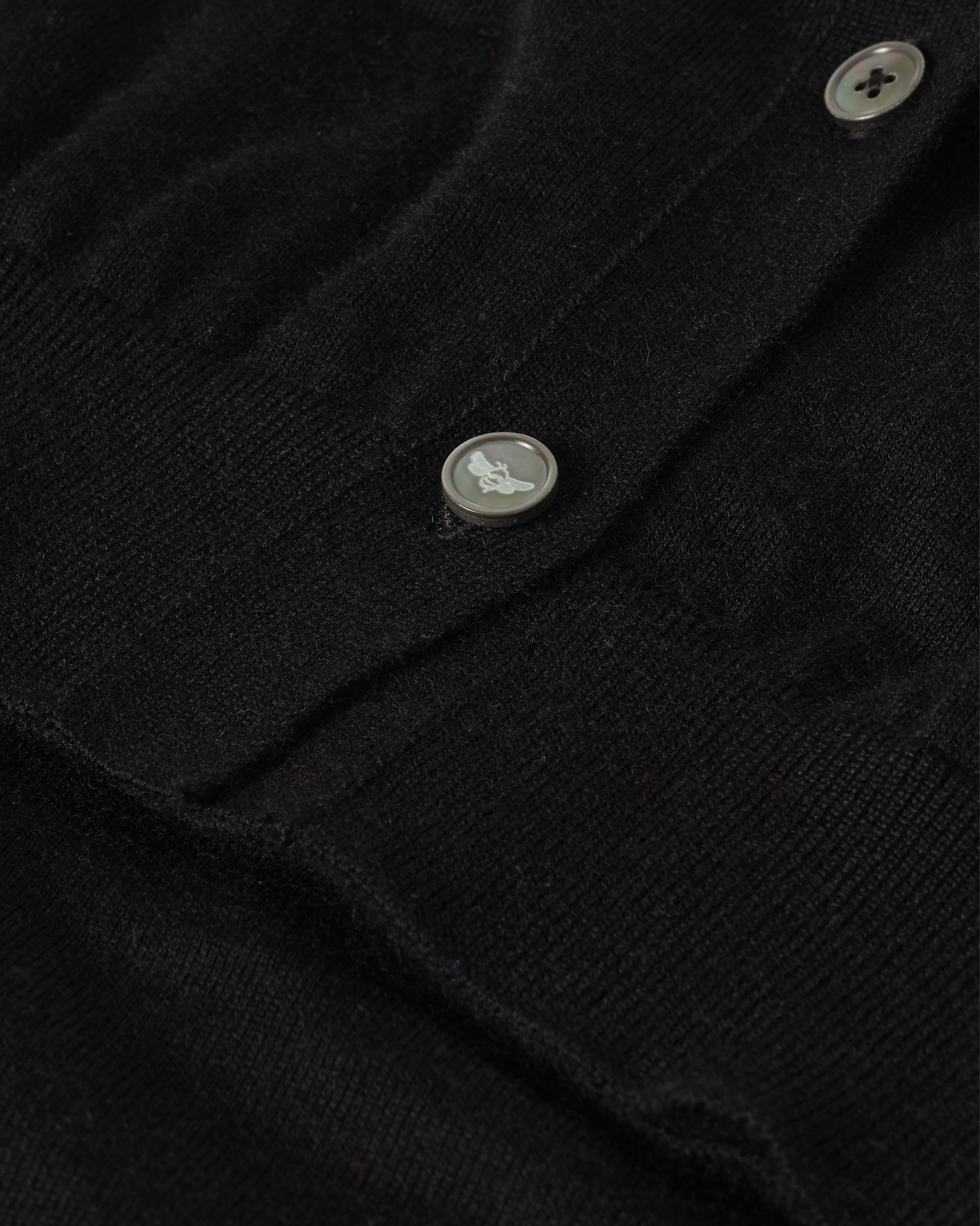 Honor Black Superfine Cashmere Cardigan