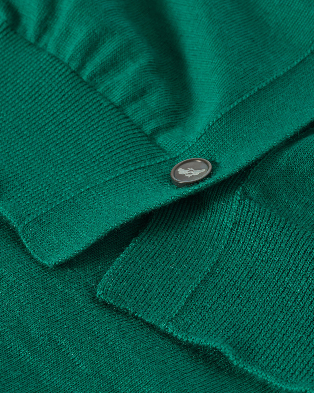 Honor Bright Green Superfine Cashmere Cardigan