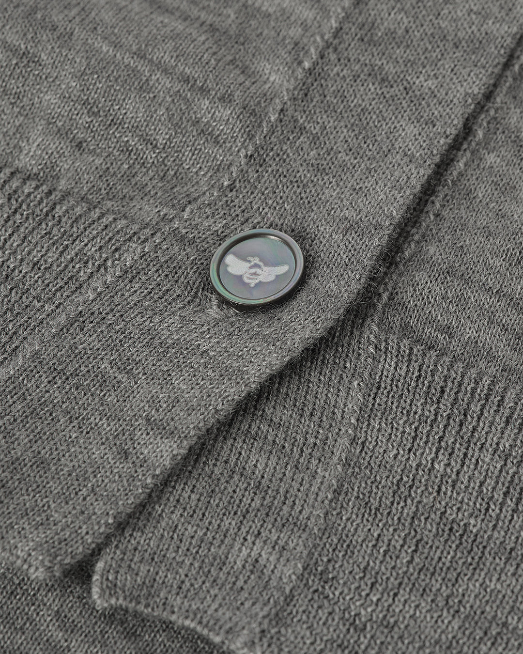 Honor Grey Superfine Cashmere Cardigan