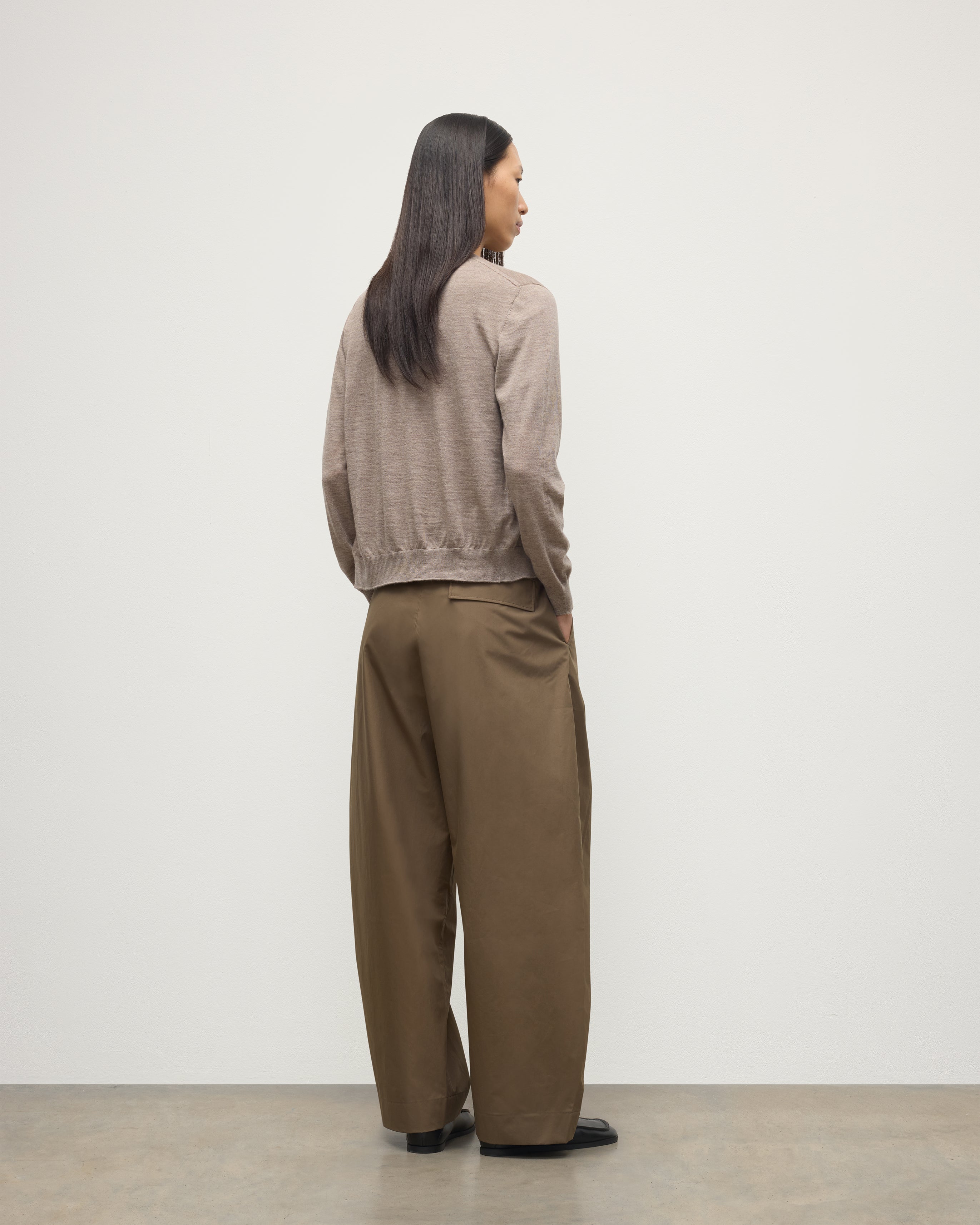 Honor Light Brown Superfine Cashmere Cardigan