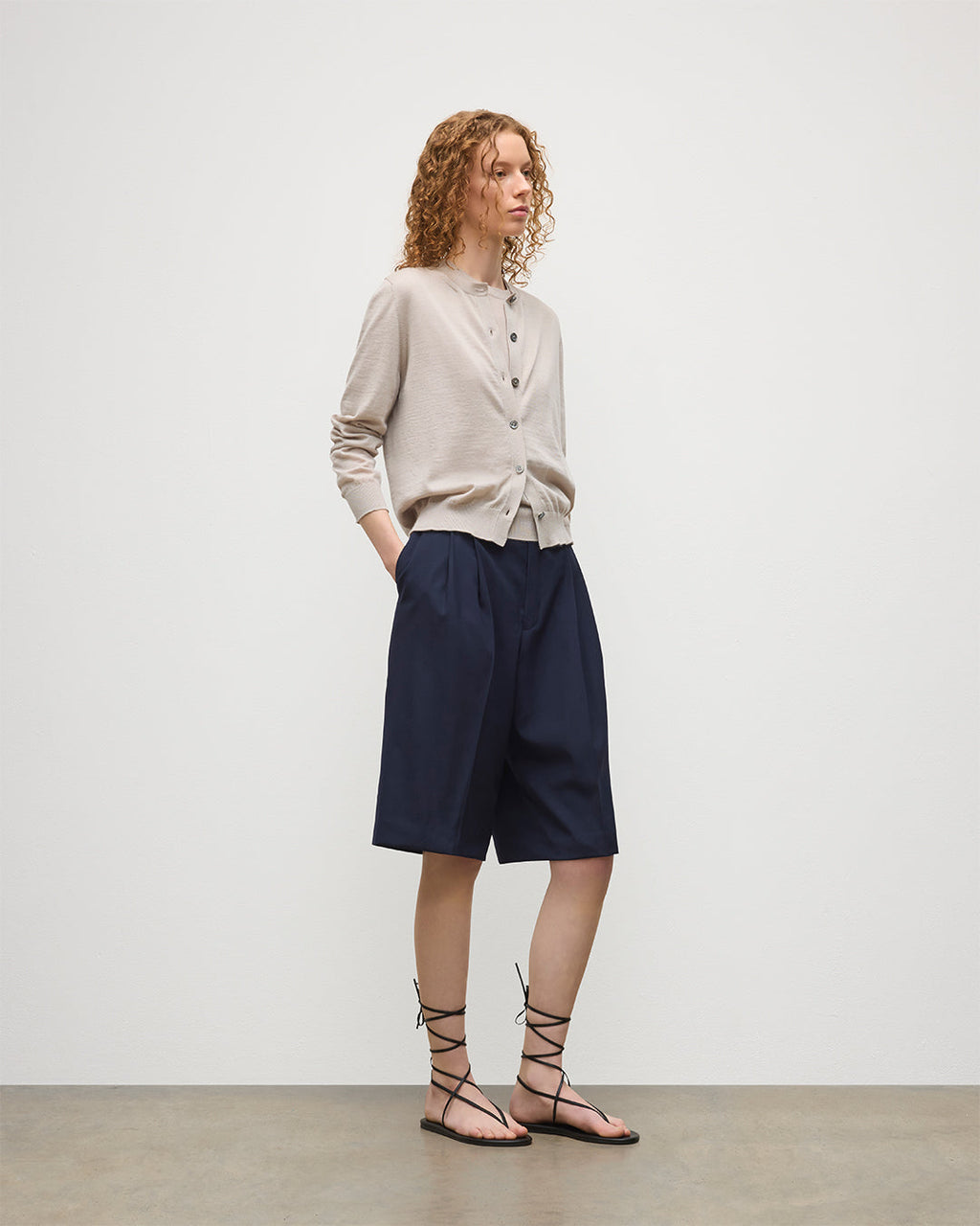 Honor Cream Superfine Cashmere Cardigan