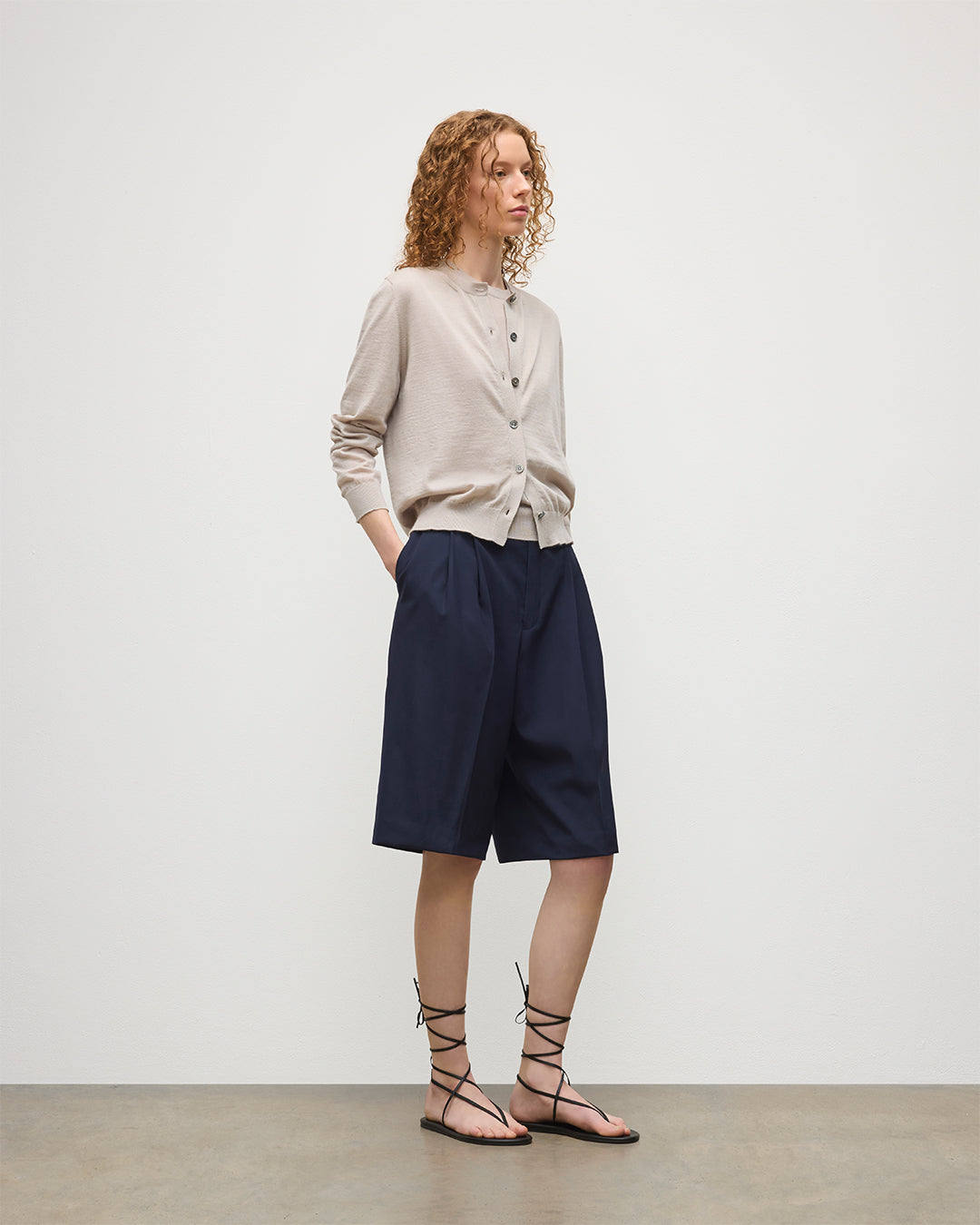 Honor Cream Superfine Cashmere Cardigan