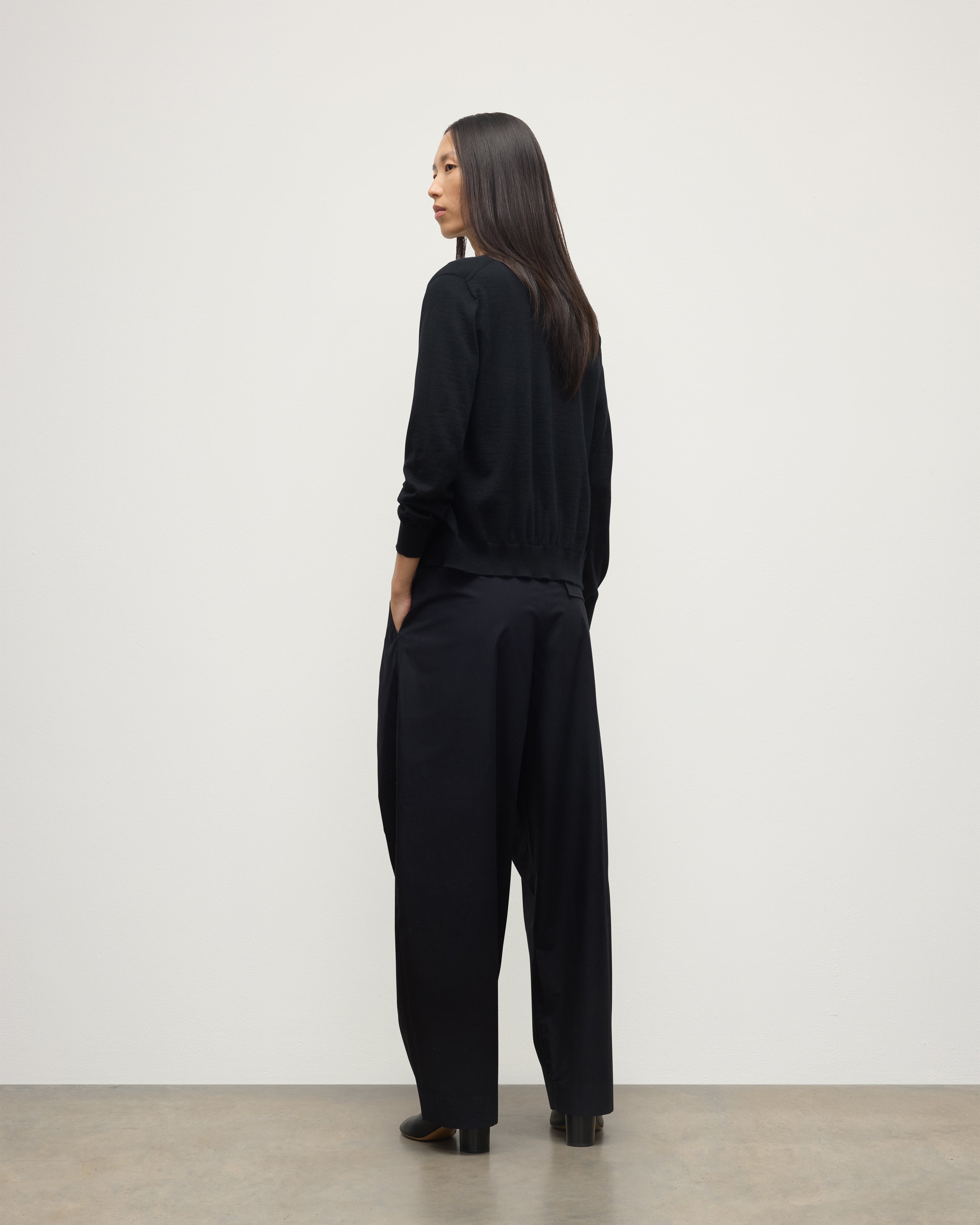 Honor Black Superfine Cashmere Cardigan