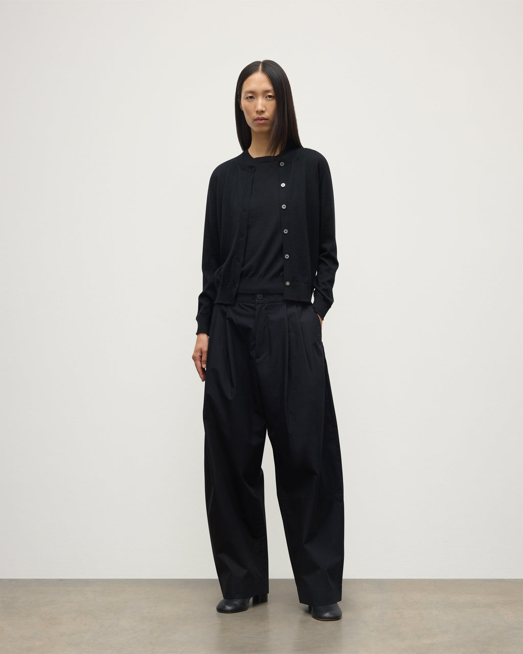 Honor Black Superfine Cashmere Cardigan