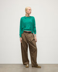 Honor Bright Green Superfine Cashmere Cardigan