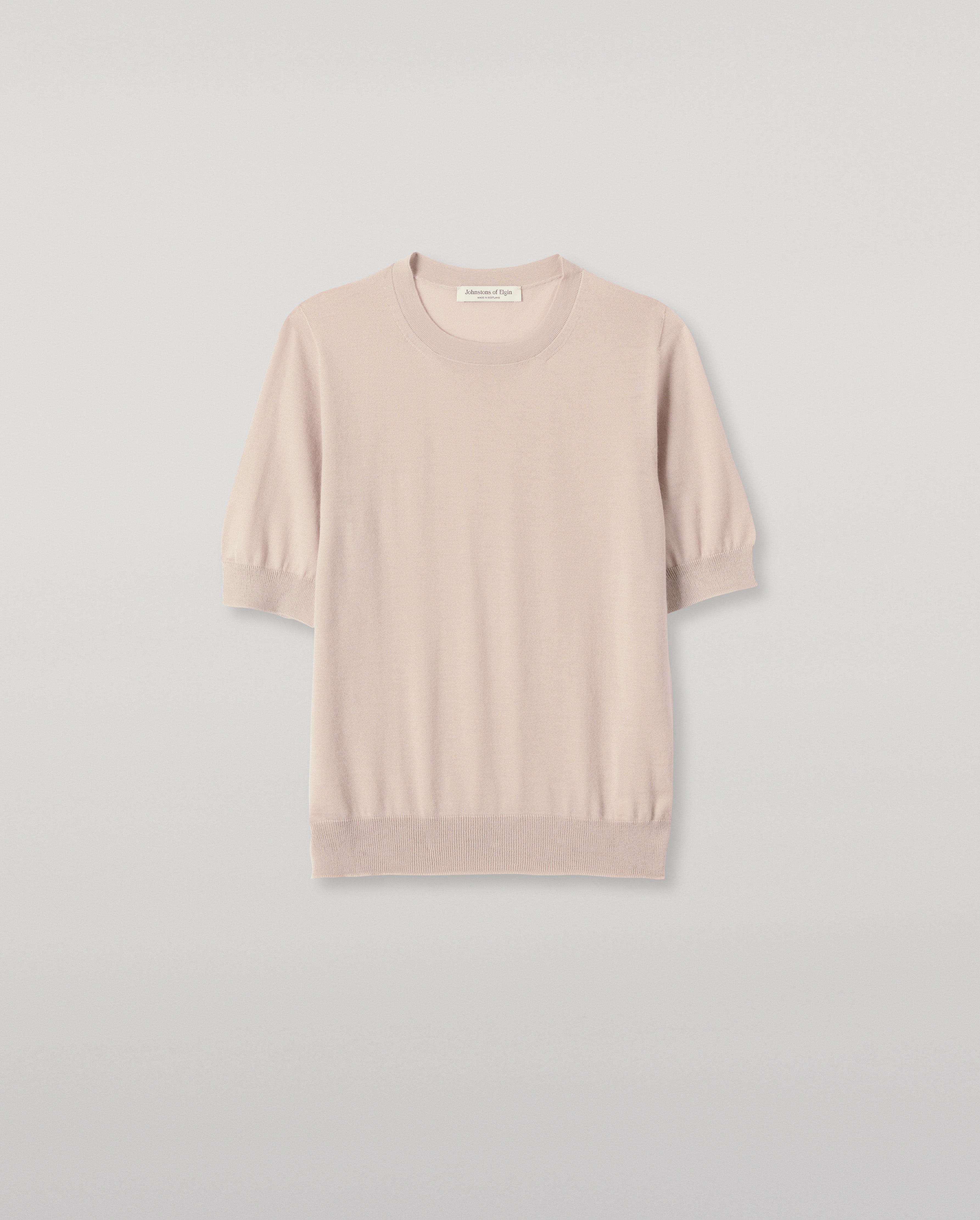 Honor Cream Superfine Cashmere T-Shirt