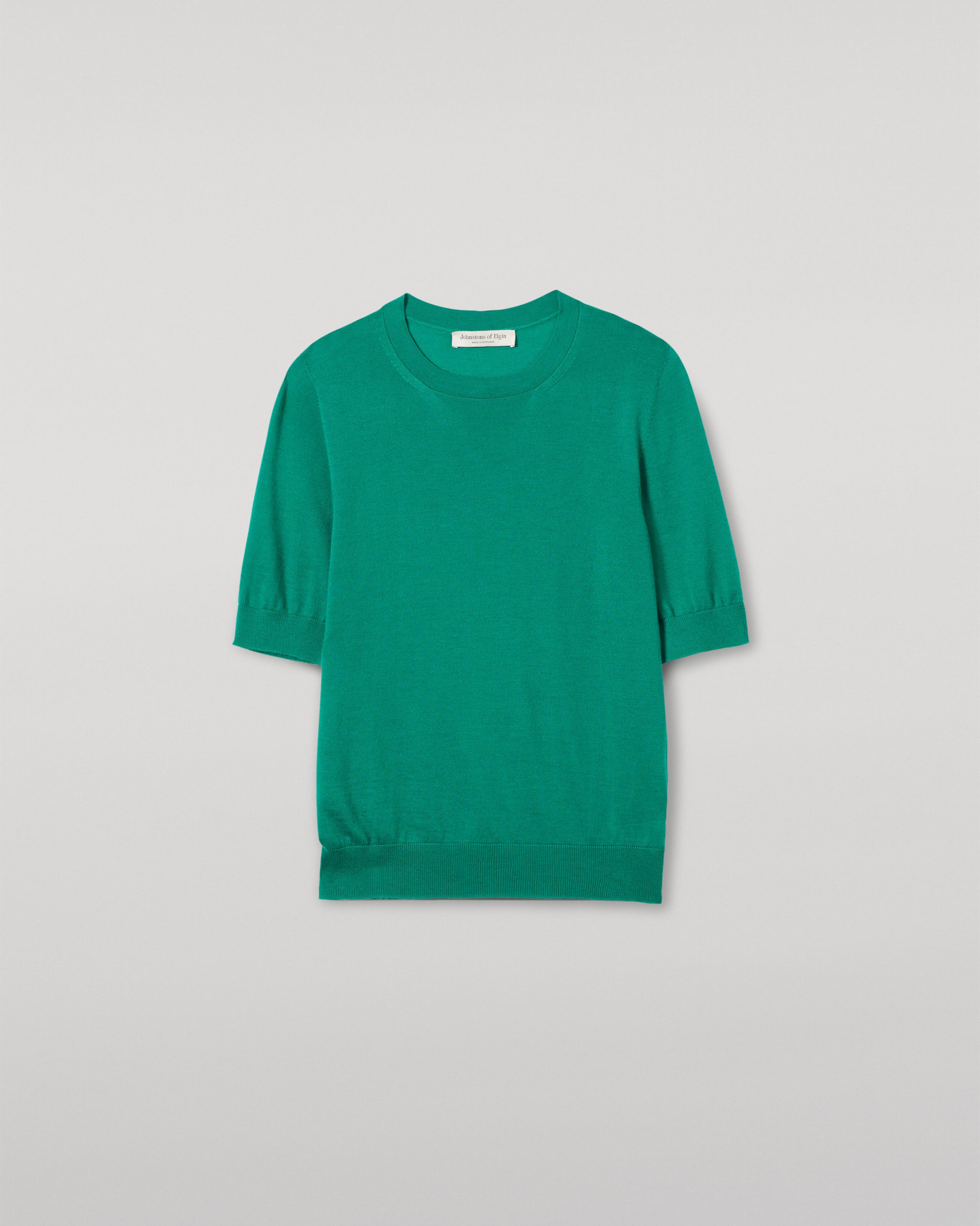 Honor Bright Green Superfine Cashmere T-Shirt