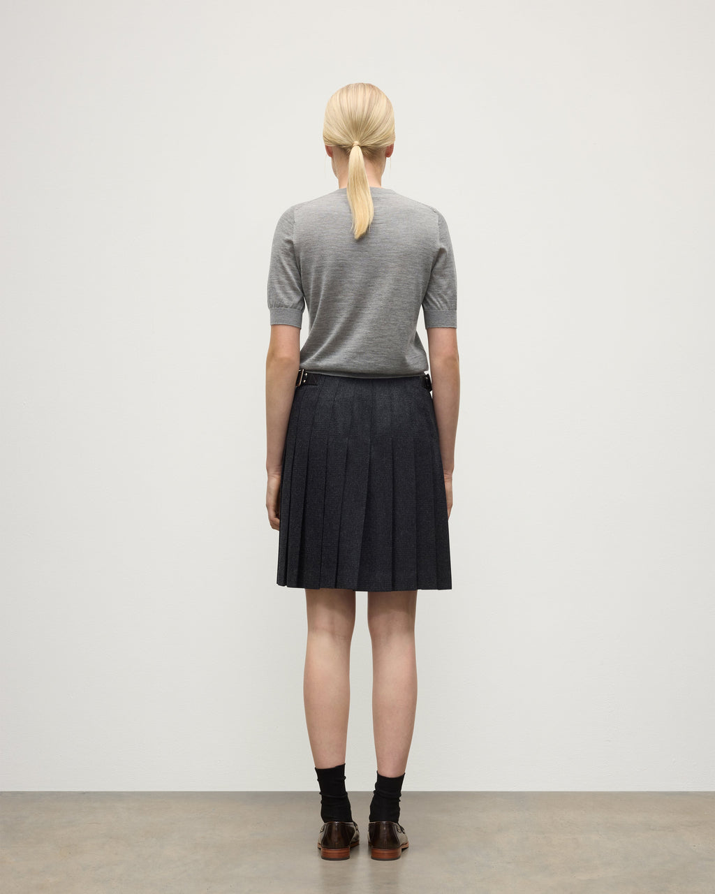Honor Grey Superfine Cashmere T-Shirt